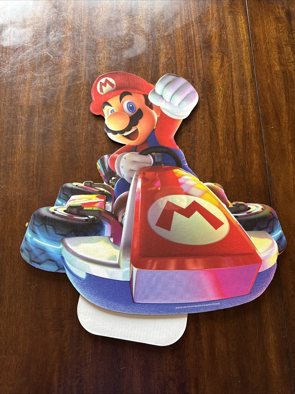 Nintendo Mario Kart Mario Cardboard Video Game Memorabilia Store display